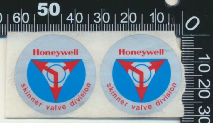 Sticker: Honeywell - Skinner Valve Division, Verzamelen, Stickers, Zo goed als nieuw, Bedrijf of Vereniging, Ophalen of Verzenden