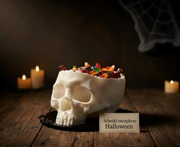  Realistische schedel snoepkom | Halloween schedeldecoratie beschikbaar voor biedingen