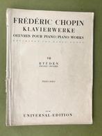 Frédéric Chopin - 27 etudes, Piano, Gebruikt, Ophalen of Verzenden, Artiest of Componist