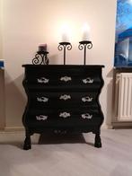 Zware Houten Buikkastje - Landelijk, Brocante, Gothic Chic, Ophalen, Gebruikt, 50 tot 100 cm, Met lade(s)