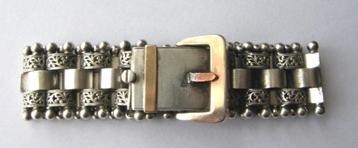 Prachtige zilveren armband (800), verguld beschikbaar voor biedingen