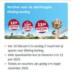 AH efteling volle spaarkaart, Eén persoon, Kortingskaart