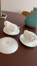 Wedgwood kop en schotels 4 x solar porcelein, Ophalen, Nieuw, Wedgwood, Kop(pen) en/of Schotel(s)