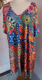 super leuke kleurige jurk 5xl  zachte stof  oto 74cm enkel, Overige kleuren, Jurk, Ophalen of Verzenden, Zo goed als nieuw