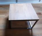 bijzettafel salontafel industrieel chroom (twee stuks), Gebruikt, Vierkant, 55 tot 75 cm, Hout
