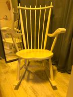Witte Houten Schommelstoel, Ophalen, Gebruikt, 75 tot 100 cm, 50 tot 75 cm
