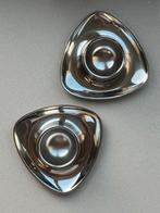 Vintage Alfra  Alessi eierdopjes - rvs - 60/70s - set van 2, Overige materialen, Overige typen, Ophalen of Verzenden, Zo goed als nieuw