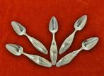 Zilver 5x Mokka Espresso Theelepels 9cm antiek Biedermeier, Antiek en Kunst, Ophalen of Verzenden