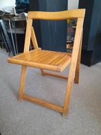 Klapstoel hout Bazzani  - zeer nette staat, Huis en Inrichting, Stoelen, Ophalen, Bruin, Zo goed als nieuw, Eén