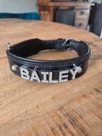 Leren hondenhalsband zwart, Ophalen of Verzenden, Nieuw