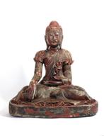 Grote 19de-eeuwse Burmese Buddha sculptuu, Ophalen