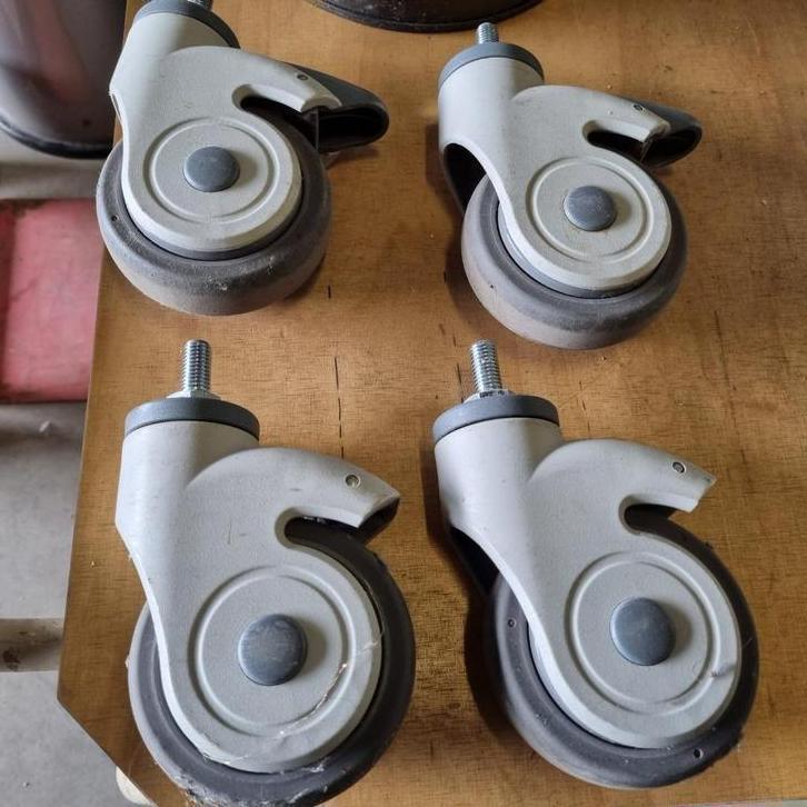 PROFESSIONELE zwenkwielen van medische karren, Doe-het-zelf en Verbouw, Zwenkwielen, Gebruikt, Ophalen of Verzenden