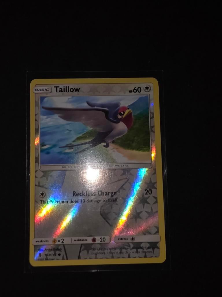Taillow Reverse holo 103/145 Guardians Rising, Ophalen of Verzenden, Zo goed als nieuw, Losse kaart