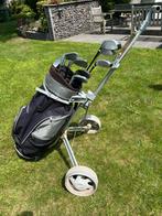 Golfset heren, rechshandig met tas en trolly, Sport en Fitness, Golf, Ophalen, Gebruikt, Golfkar, Overige merken