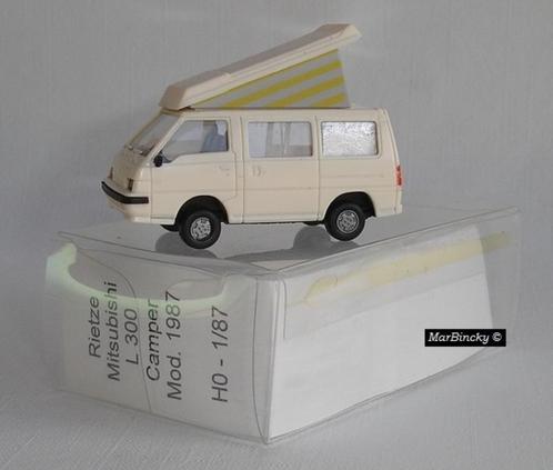 Rietze Mitsubishi L300 Camper Busje 1/87 !, Hobby en Vrije tijd, Modelauto's | 1:87, Zo goed als nieuw, Bus of Vrachtwagen, Rietze
