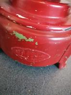 OUDE 1 PITS HALLER EMAILLE PETROLEUM STEL 19X17 CM, Ophalen of Verzenden