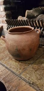 Heel mooi antiek terracotta pot, bloempot, vaas., Tuin en Terras, Rond, Gebruikt, Ophalen of Verzenden, Minder dan 25 cm