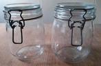 2 glazen weckpotten, Huis en Inrichting, Keuken | Potten en Pannen, Ophalen, Gebruikt, Glas, Pot, Bus of Blik