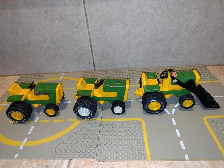 Vintage Tonka Tractoren Set van drie, Antiek en Kunst, Antiek | Speelgoed, Ophalen of Verzenden
