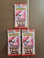 3 sealed boosterpack 151 Japans Pokemonkaart, Nieuw, Ophalen of Verzenden, Booster