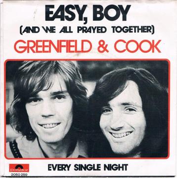 single vinyl  GREENFIELD & COOK – Easy, Boy (1973 - NL) beschikbaar voor biedingen