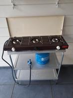 3 pits camping gasstel, Caravans en Kamperen, Kampeeraccessoires, Ophalen, Gebruikt