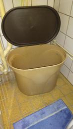 Vintage Curver wasmand met klep, Ophalen of Verzenden, Zo goed als nieuw, Bruin, Overige typen