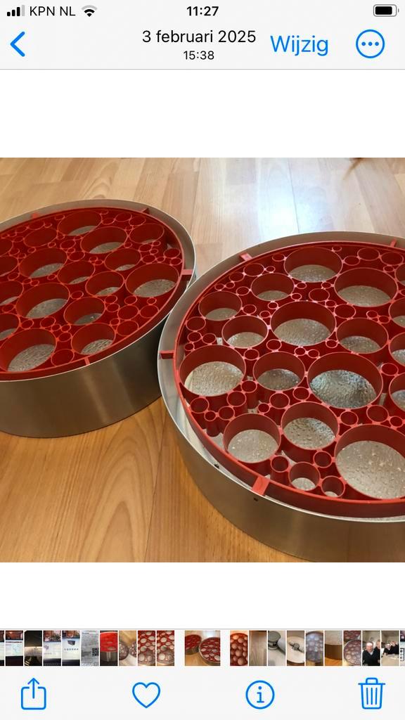 2x Raak Alliance plafondlampen, Huis en Inrichting, Lampen | Plafondlampen, Zo goed als nieuw, Glas, Kunststof, Metaal, Ophalen