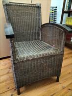 Rieten Stoel met Armleuningen, Huis en Inrichting, Stoelen, Ophalen