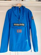 Napapijri Rainforest regenjas maat M zgan, Ophalen of Verzenden, Zo goed als nieuw, Blauw