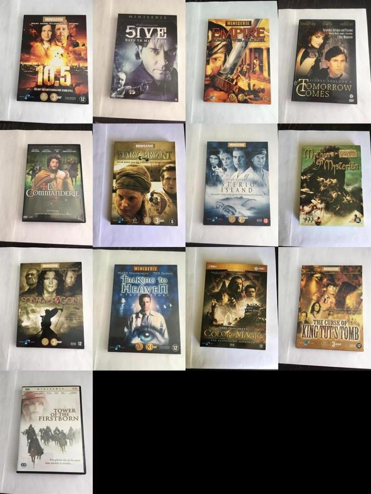 mini series dvd 13 stuks diverse OOK LOS TE KOOP, Cd's en Dvd's, Dvd's | Tv en Series, Zo goed als nieuw, Alle leeftijden, Ophalen of Verzenden