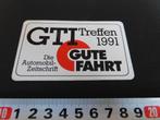 sticker GTI treffen 1991 automobil-zeitschrift gute fahrt, Ophalen, Zo goed als nieuw