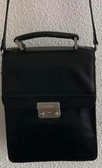 Le Tanneur authentieke zwart leren tas 26x19 nieuwstaat, Ophalen of Verzenden, Zo goed als nieuw