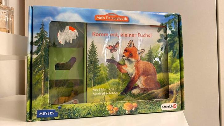 Schleich Boek en Vos ~ 70616, Verzamelen, Dierenverzamelingen, Beeldje of Figuurtje, Wild dier, Ophalen of Verzenden