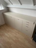 Beige Wit Dressoir - 204cm Breed, Huis en Inrichting, Ophalen, Overige materialen, Zo goed als nieuw, 200 cm of meer