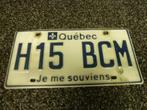 Kentekenplaat licenseplate Quebec 1 Canada, Verzamelen, Automerken, Motoren en Formule 1, Verzenden, Gebruikt, Auto's