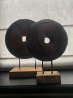 Twee staande houten ornamenten, Huis en Inrichting, Ophalen of Verzenden