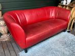 Prachtige rode Leolux 2,5 zits bank, Gebruikt, Tweepersoons, Ophalen of Verzenden, Rechte bank