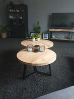 Eiken salontafel op maat gemaakt, Huis en Inrichting, 50 tot 100 cm, Minder dan 50 cm, Nieuw, Rond