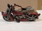 Hubley Motorcycle Harley with side car Cast Iron Toy., Verzamelen, Ophalen of Verzenden, Gebruikt, Motoren