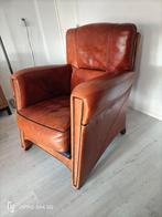 Schapenleer fauteuil, Huis en Inrichting, Fauteuils, Ophalen of Verzenden, Gebruikt, 75 tot 100 cm, 50 tot 75 cm