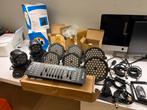 Dmx licht set - 6 led par 2 moving head 1 dmx paneel + kabel, Ophalen, Zo goed als nieuw, Licht