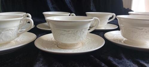 Wedgwood Patrician Theekopjes en Schotels - Set van 6, Antiek en Kunst, Antiek | Servies los, Ophalen of Verzenden