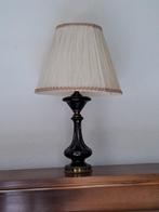 Antieke schemerlamp met zwarte poot met mooie details, Antiek en Kunst, Ophalen of Verzenden