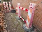 Afzethek 8 stuks met zware voet, ca 12,5mtr!, Doe-het-zelf en Verbouw, Overige Doe-het-zelf en Verbouw, Ophalen, Gebruikt