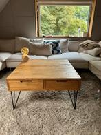 Houten Salontafel, Huis en Inrichting, Tafels | Salontafels, Ophalen, Vierkant, 50 tot 100 cm, Minder dan 50 cm