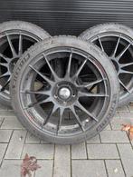 OZ Ultraleggera 8j x 18inch 5x112 | Michelin 225/40 R18, 18 inch, Gebruikt, Banden en Velgen, Personenwagen