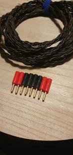 Kimber 8PR 2.5m luidsprekerkabels incl vergulde plugjes, Ophalen of Verzenden, Zo goed als nieuw, 2 tot 5 meter, Luidsprekerkabel