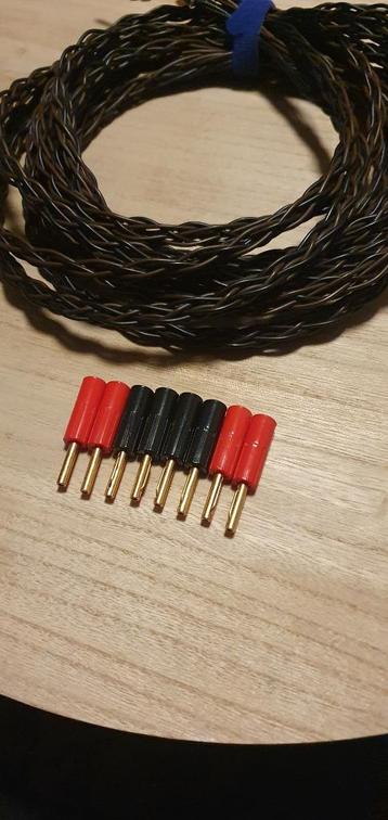 Kimber 8PR 2.5m luidsprekerkabels incl vergulde plugjes beschikbaar voor biedingen