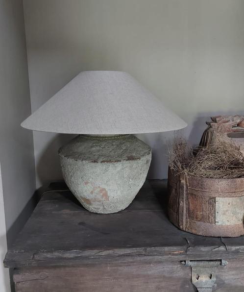 Aura Peeperkorn Kruiklamp met kap, Huis en Inrichting, Lampen | Tafellampen, Zo goed als nieuw, 50 tot 75 cm, Overige materialen